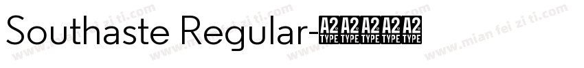 Southaste Regular字体转换